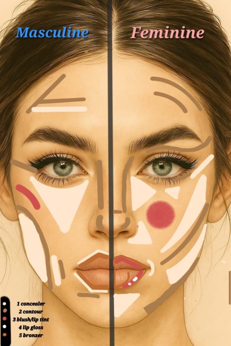 Masculine vs Feminine makeup