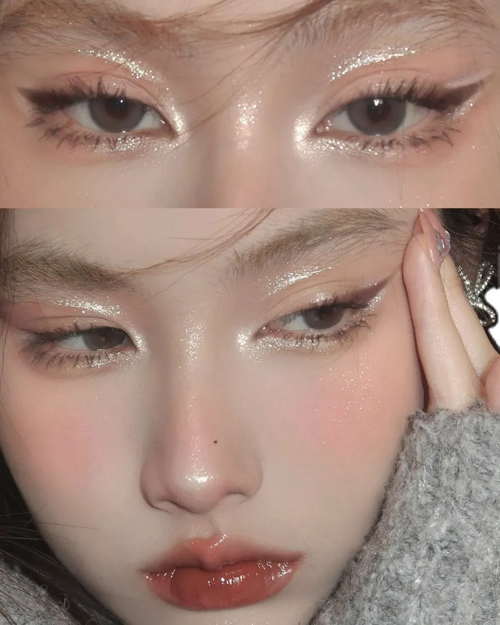 Макияж «Снежный ангел» из TikTok — простой и эффектный выбор для праздничного сезона