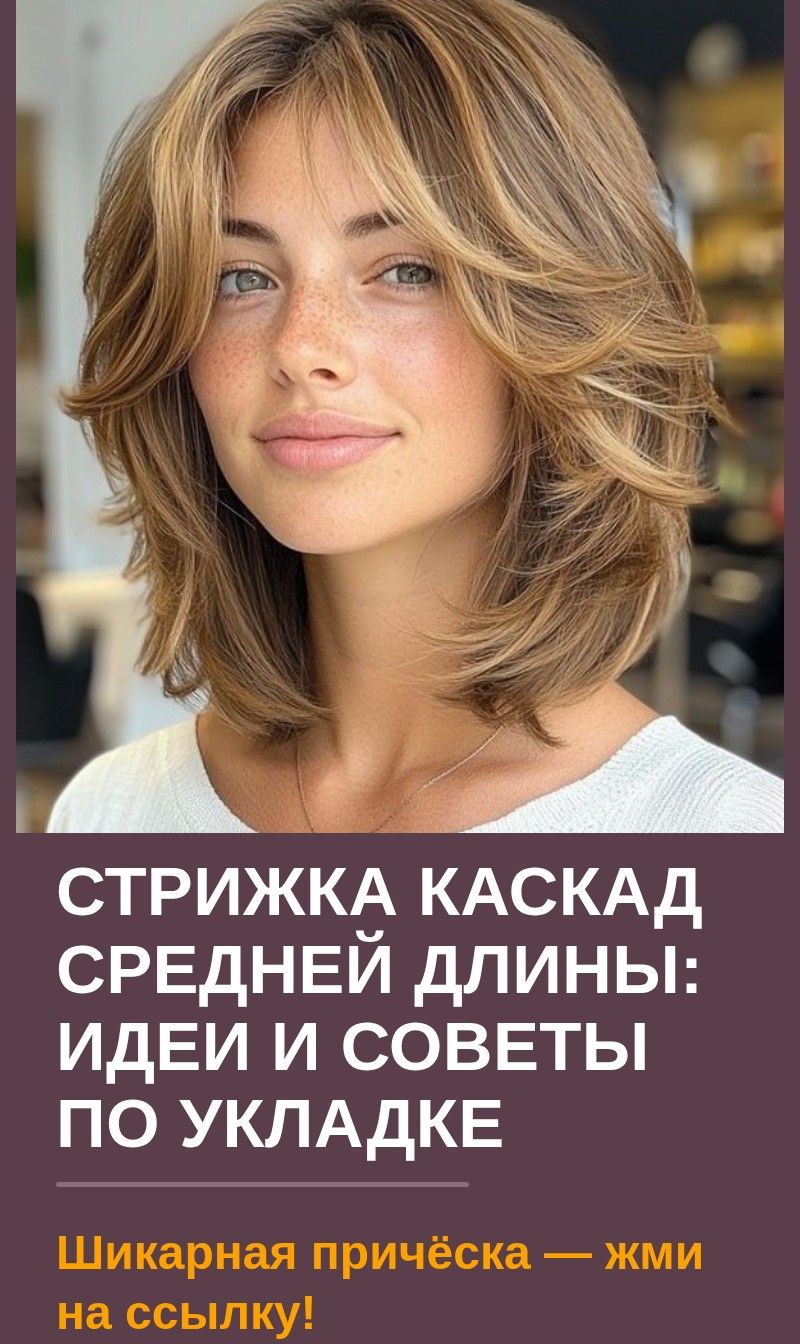 Стрижка каскад средней длины: идеи и советы по укладке