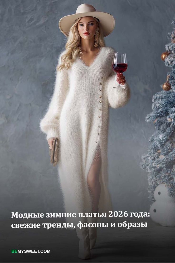 Модные зимние платья 2026 года: свежие тренды, фасоны и образы