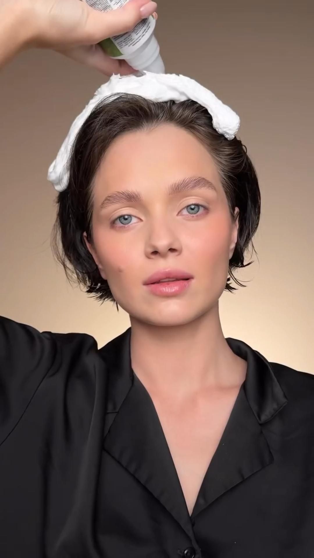 Укладка от @sharina_mua | Укладка коротких волос | Объемная укладка | Туториал