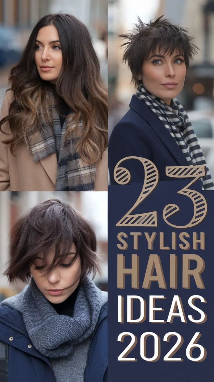 💇‍♀️ 23 Stylish Hair Ideas for 2026 | Trendy Haircuts, Colors & Styles to Try #HairTrends #Hairstyl