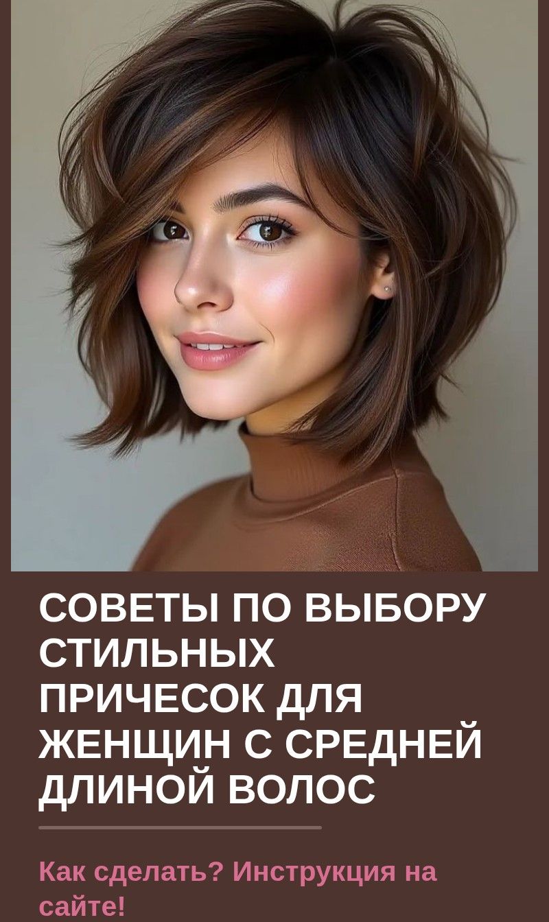 Советы по выбору стильных причесок для женщин с средней длиной волос