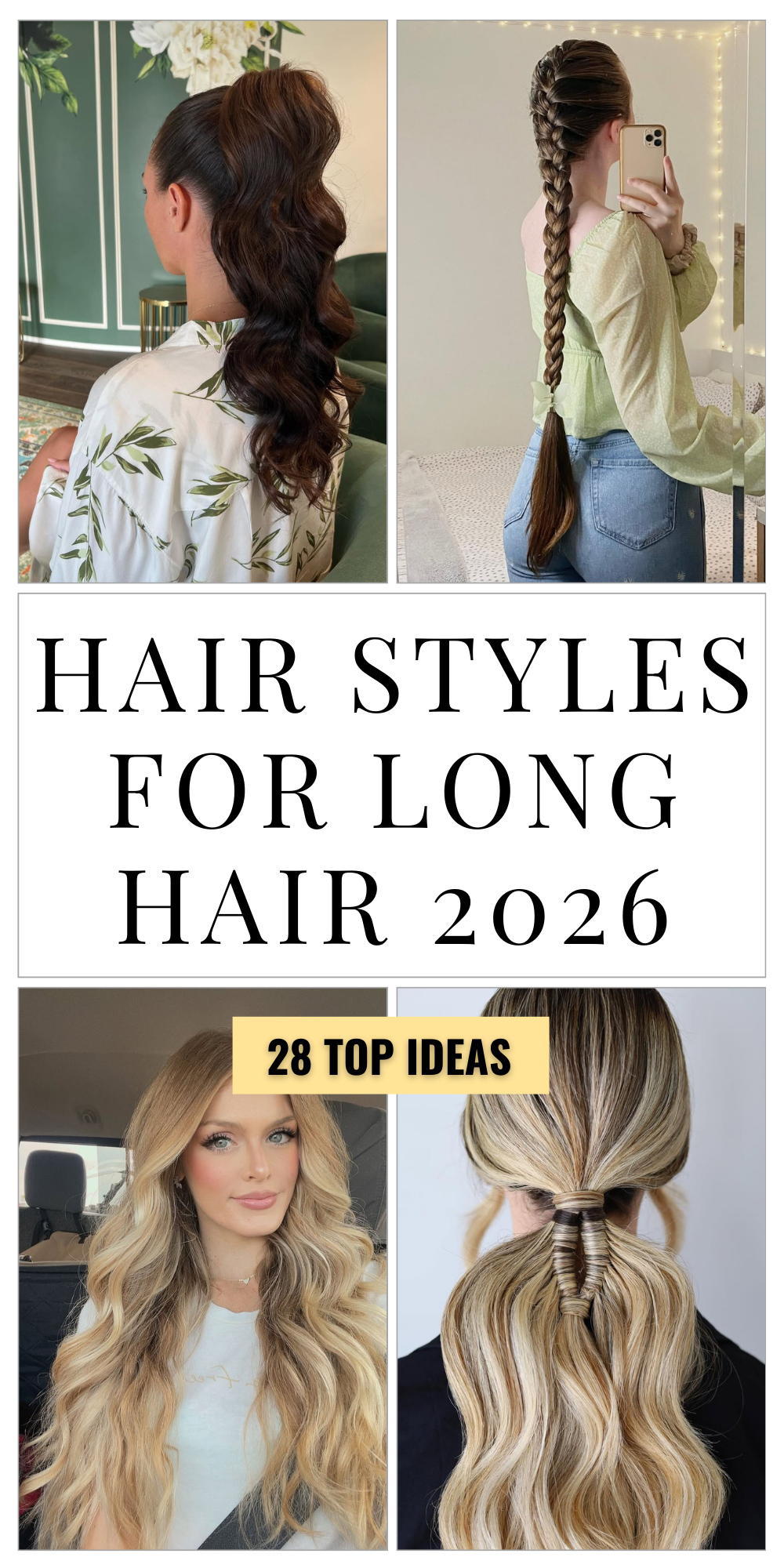 Hair styles for long hair 2026 Easy Length easy Women Simple down everyday hair