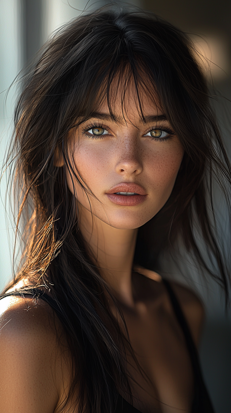 Stunning Female Portrait: Hyper-Real Fashion Elegance