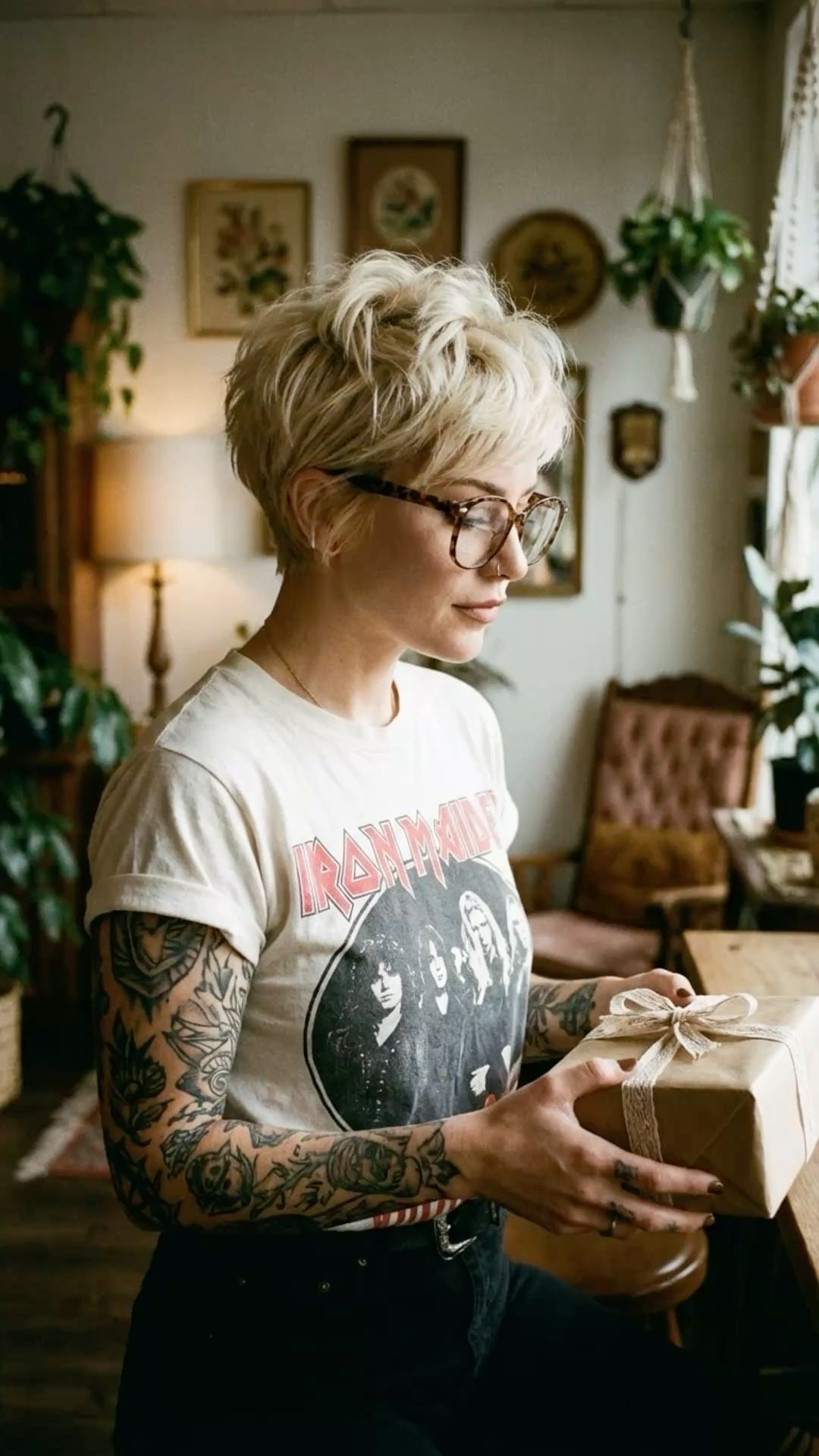 Стрижка пикси короткая на белые волосы