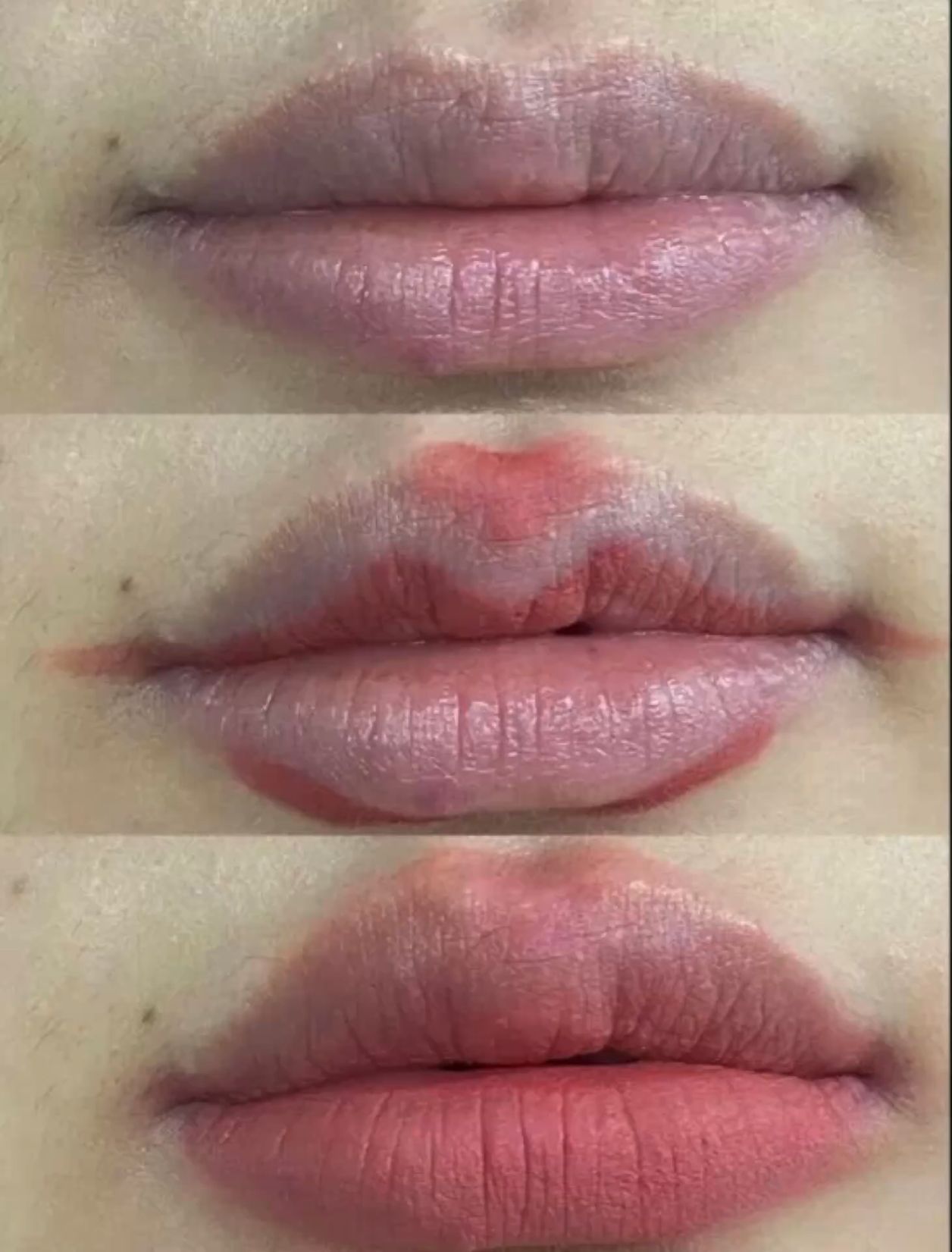 Plump lips makeup