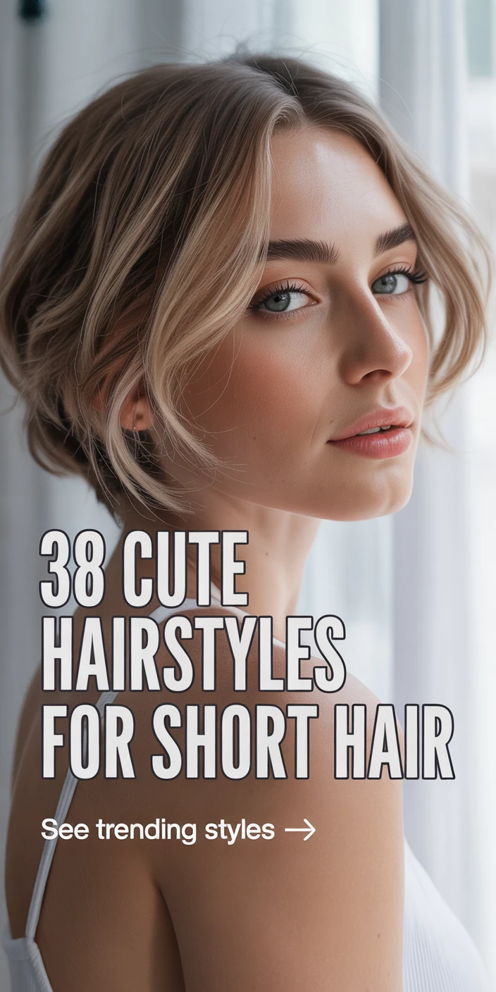 💫 38 Inspiring Cute Hairstyles for Short Hair ThatKeep Your Style Fresh and Fun