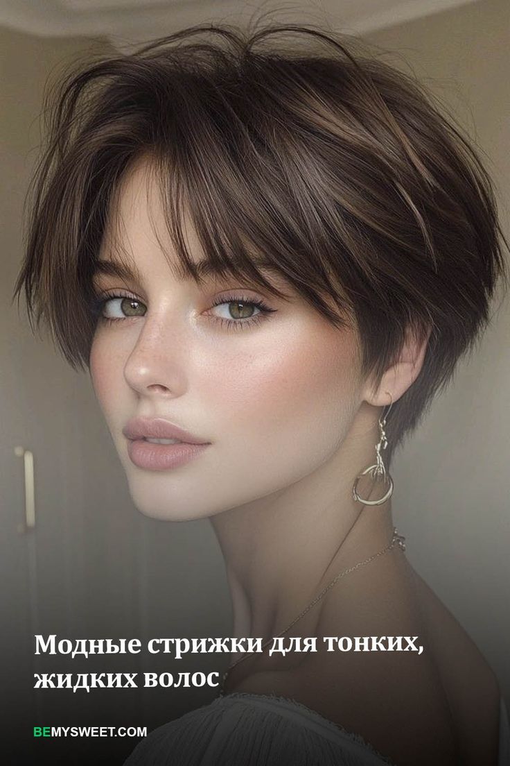 Модные стрижки для тонких, жидких волос