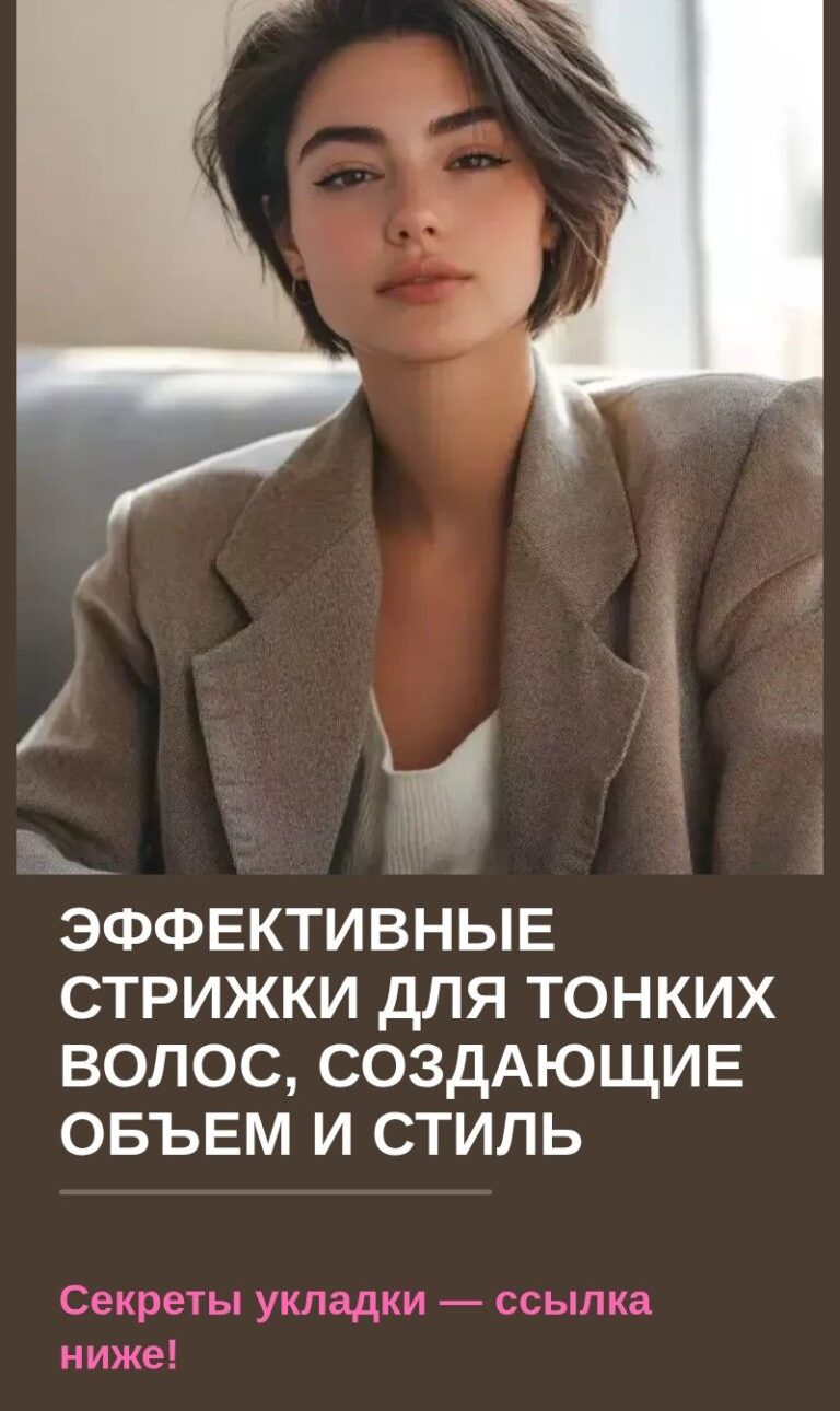 Эффективные стрижки для тонких волос, создающие объем и стиль
