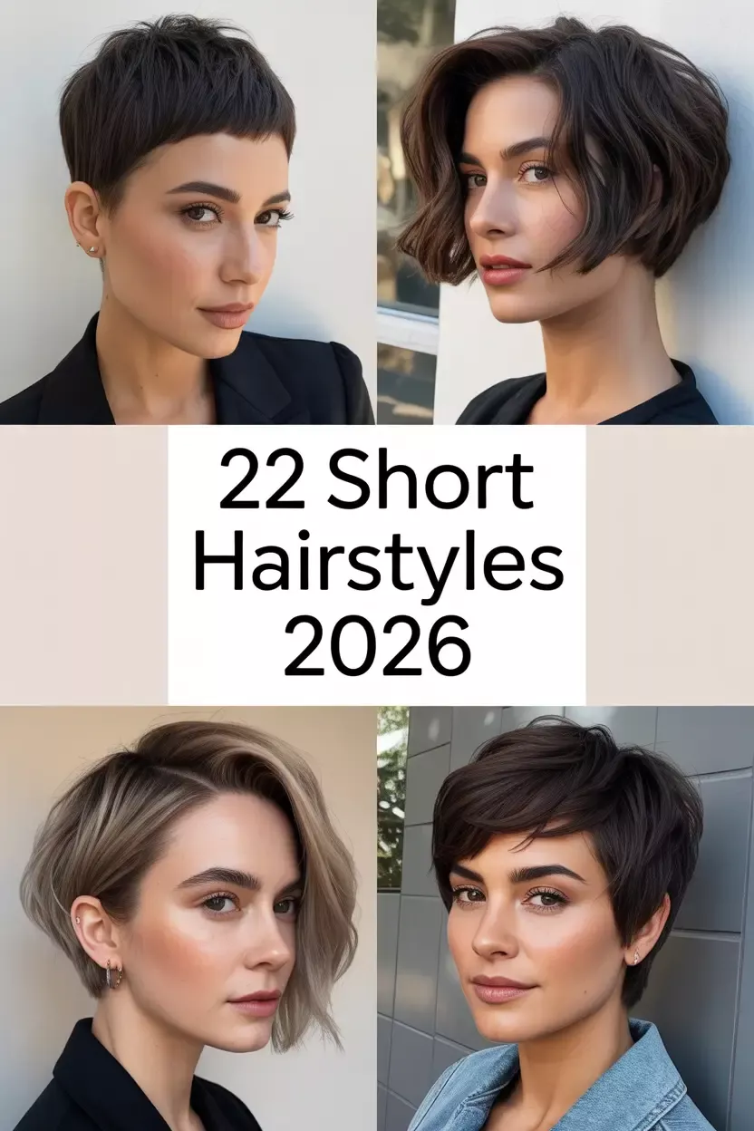 💇‍♀️ 22 Best Short Haircuts for Women 2026 | Chic Pixie, Bob & Layered Styles ✨