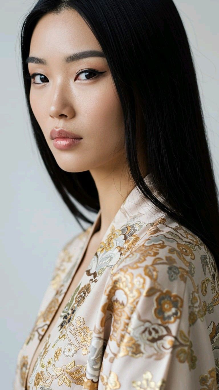 Elegância Asiática: Beleza e Sofisticação em Detalhes Dourados