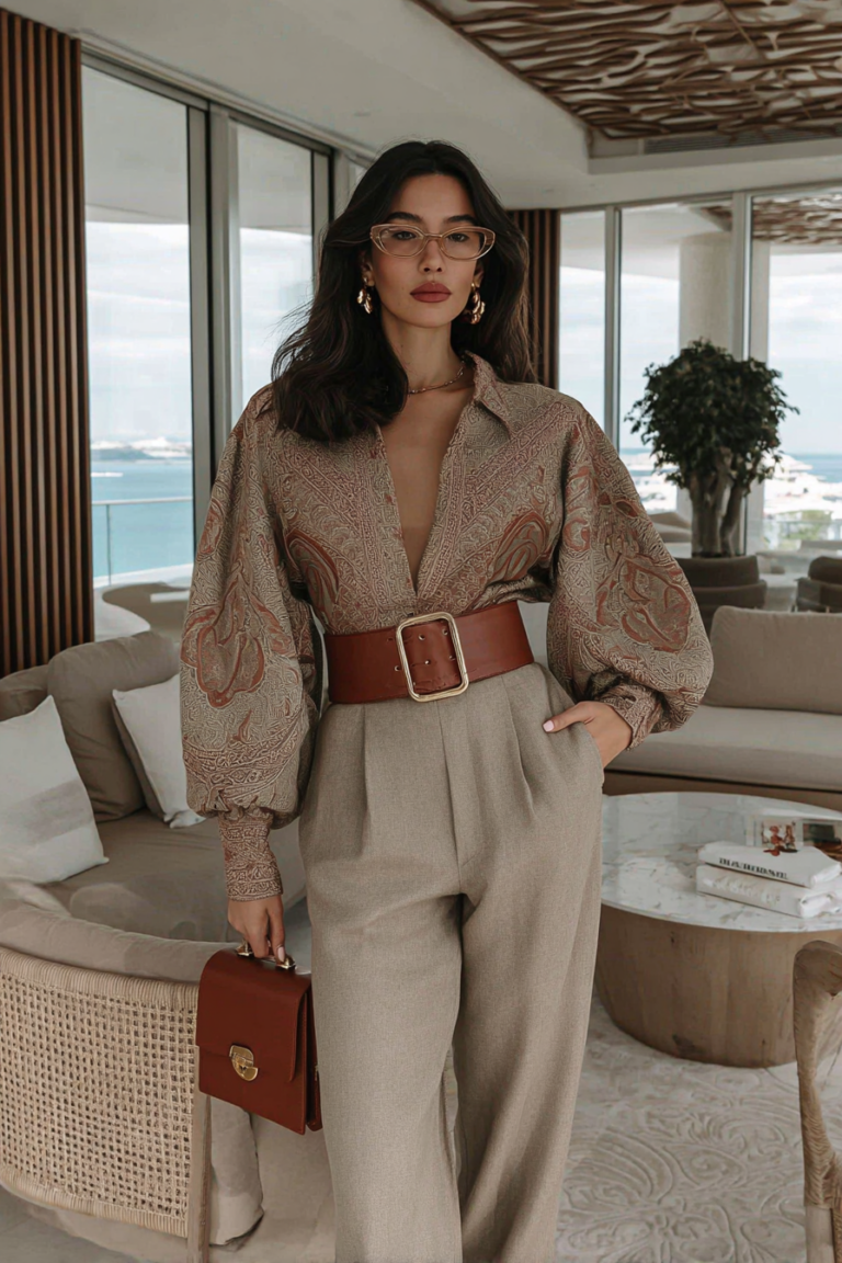 Woman Outfit Autumn Aesthetic Fashion Model Moodboard Campaign