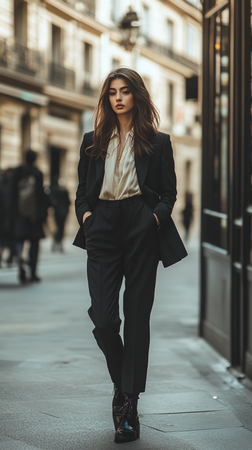 Модные образы: стильный аутфит на показе мод в Париже