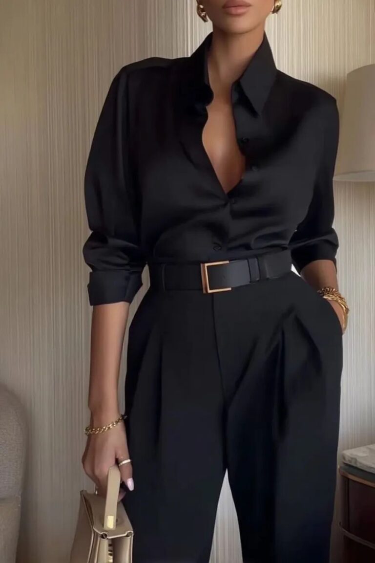 Идея образа с рубашкой черной