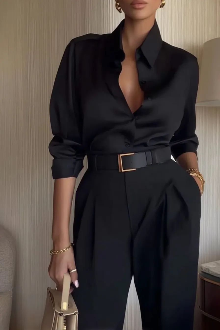 Идея образа с рубашкой черной