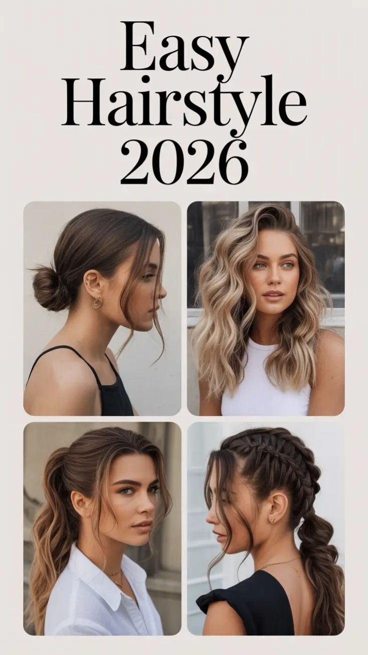 Easy Hairstyle 2026: Simple Looks, Modern Vibes