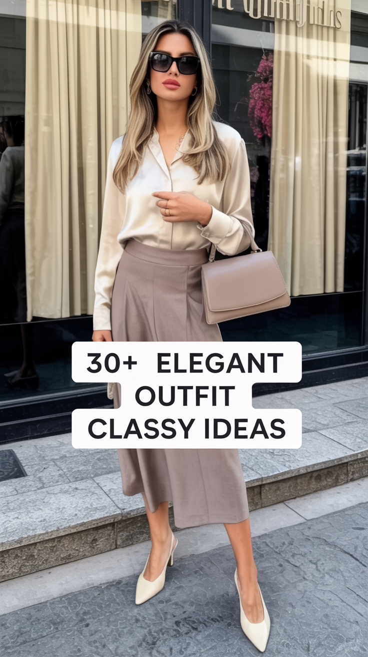 30+ Elegant Outfit Classy Ideas Giving Chic & Refined Perfection rn