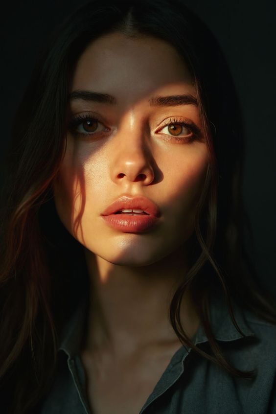 Нейрофото, фотосессия портрет девушки в студии