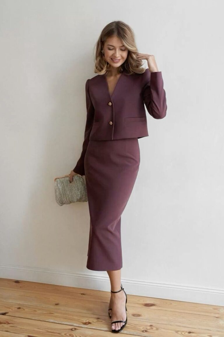 Костюм с юбкой