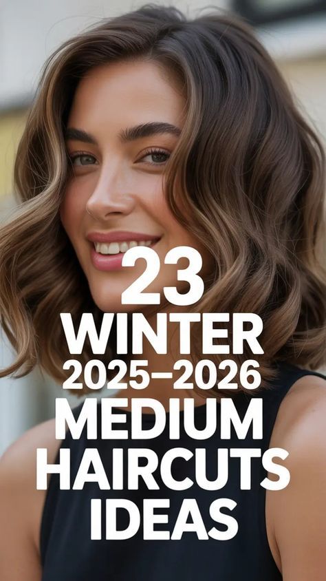 Winter 2025–2026 Medium Haircuts Ideas – Trendy Shoulder-Length Cuts, Layers & Bangs for Women