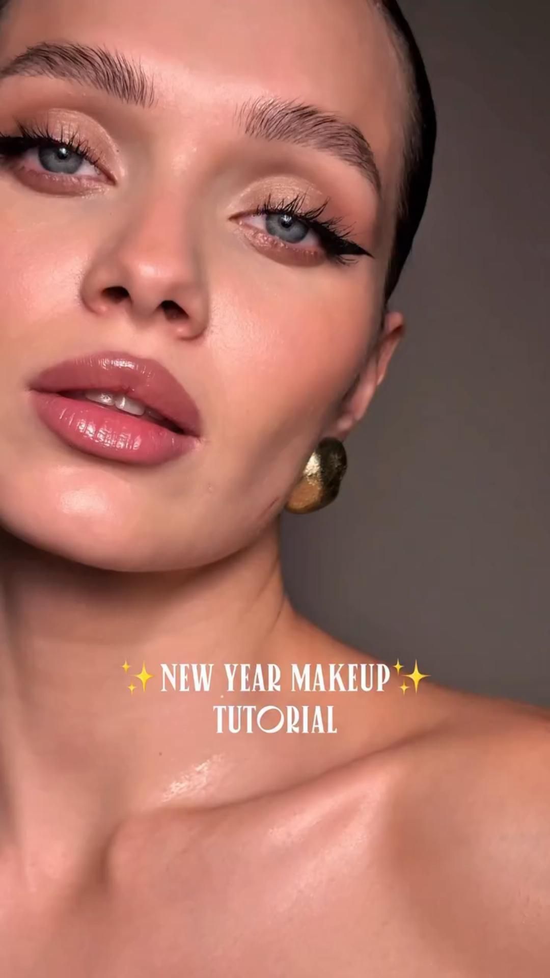 Уроки роскошного макияжа от @sharina_mua | Новогодний макияж 2026 | Вечерний макияж | Зимний макияж