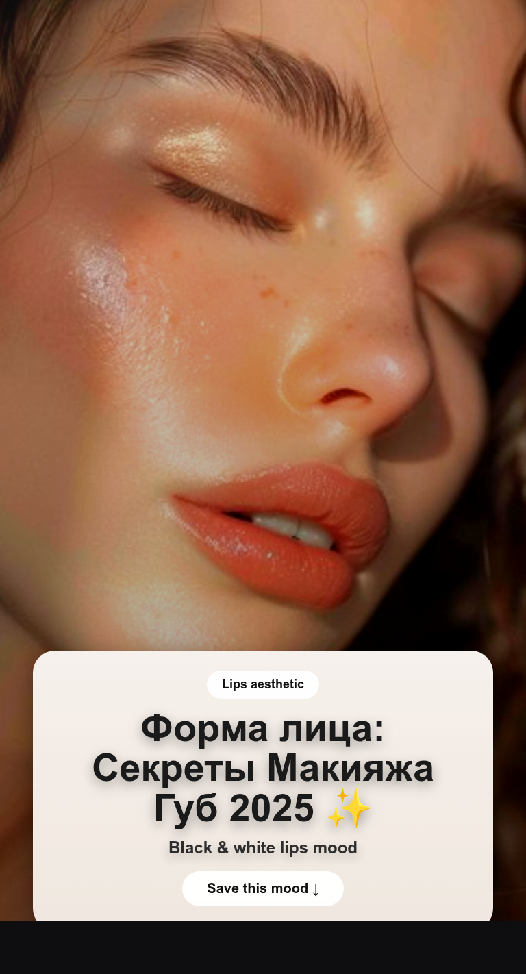 Форма лица: Секреты Макияжа Губ 2026 ✨