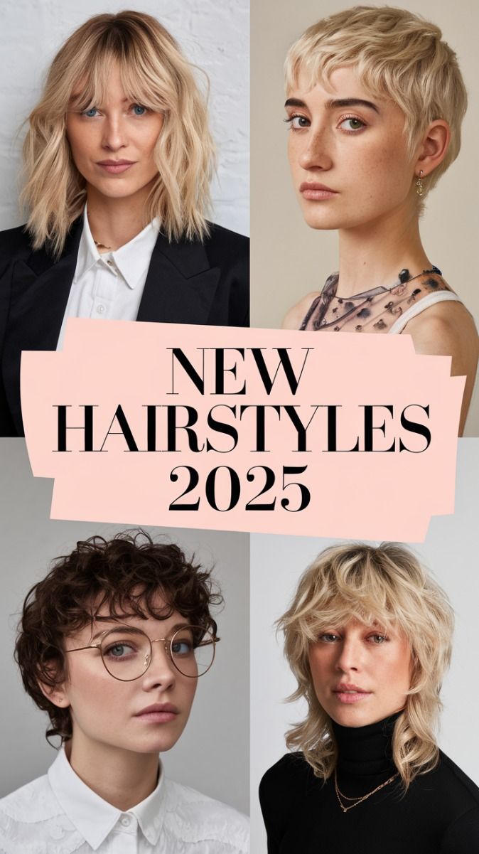 Bold & Stylish Hairstyles for 2025 ✨ | Pixie Cuts, Shags, & Trendy Waves 💇‍♀️ #Hairstyles2025