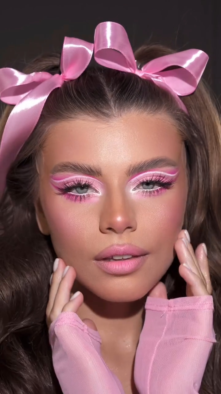 cute pink eye makeup