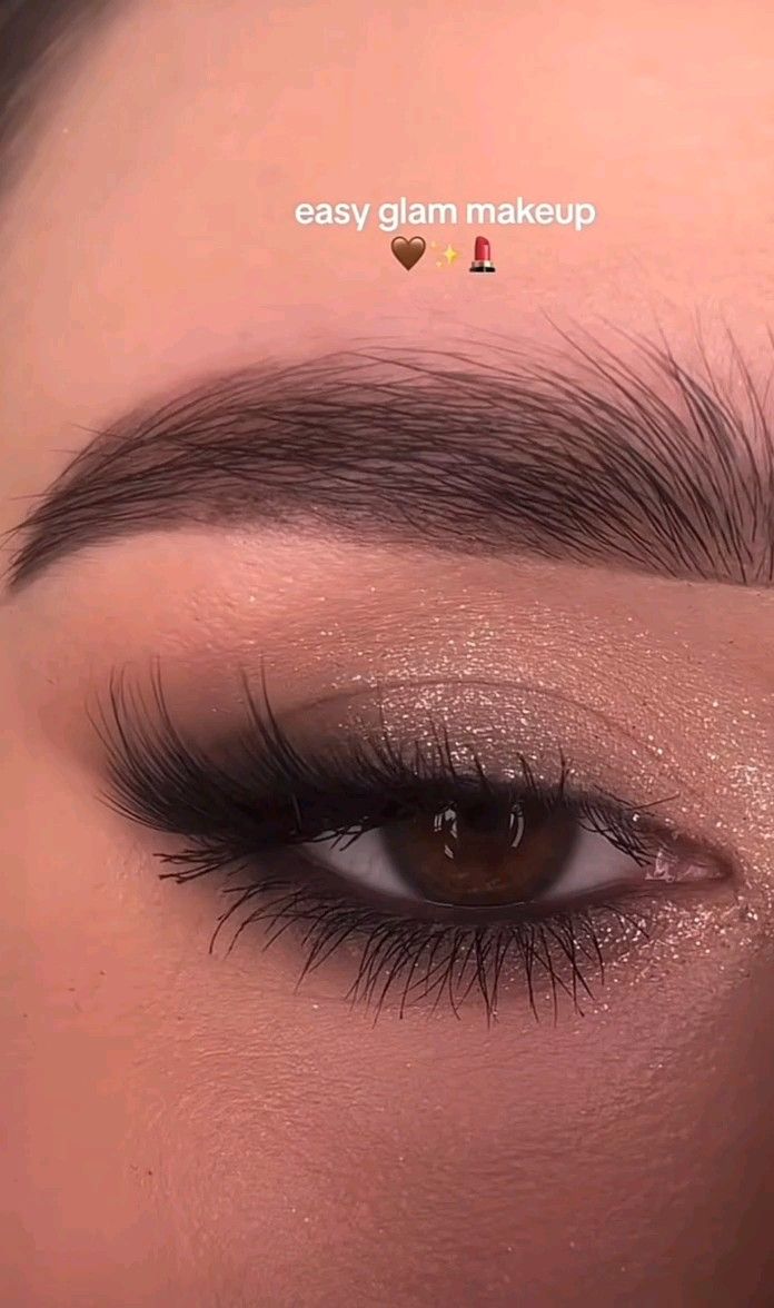 Step by step : Glam eye makeup. Follow me for more amazing makeup updates 💛