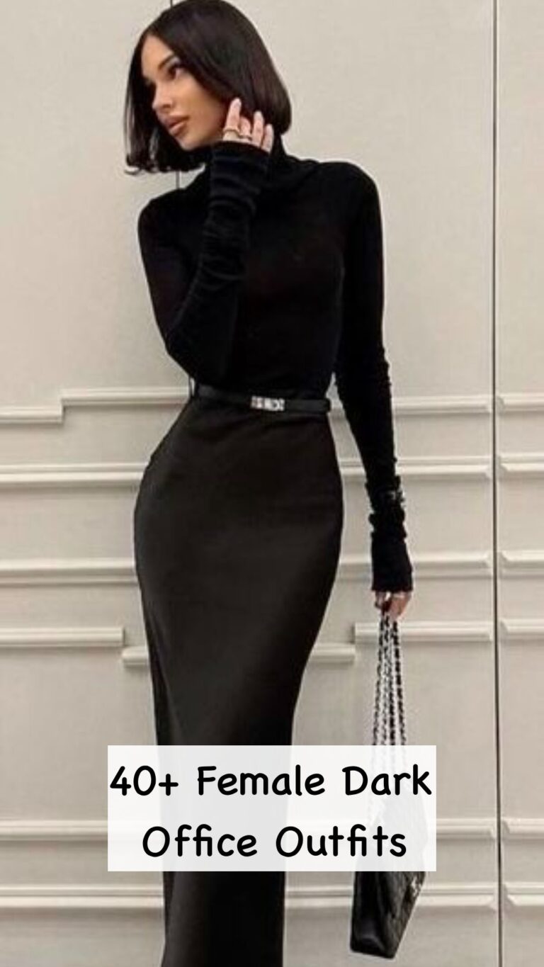 40+ Timeless Female Dark Office Outfits You Need to Try 19