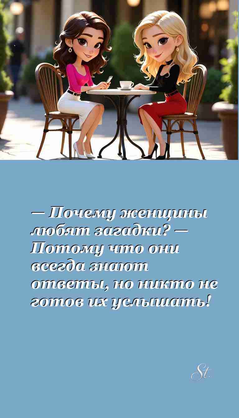 Загадки отношений женщины и мужчины в анекдотах