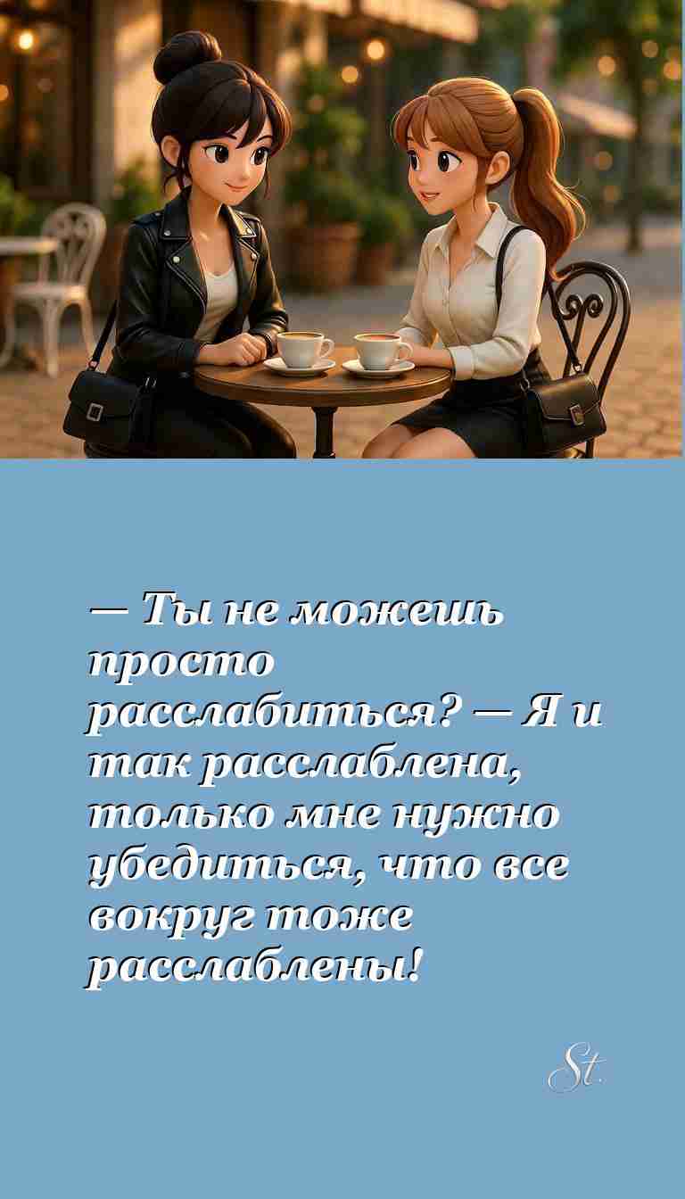 Когда жена расслаблена все вокруг тоже расслаблены