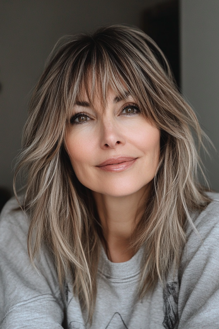 25+ Fresh Hairstyles for Women Over 50 with Bangs in 2025