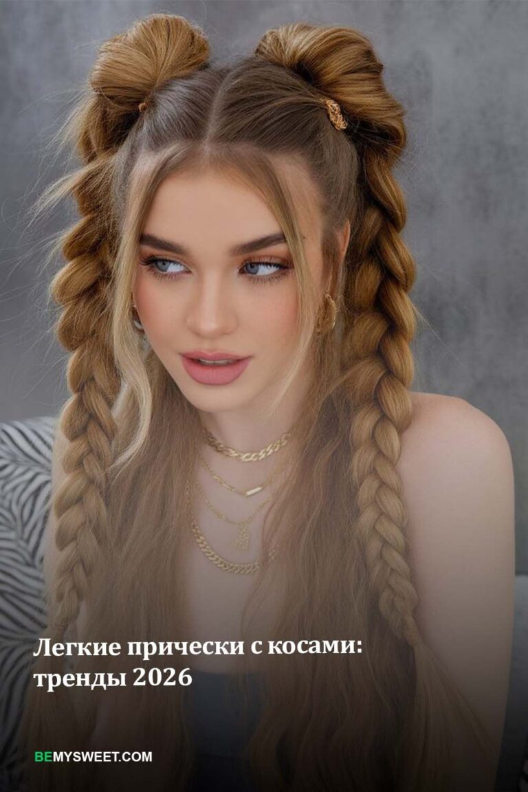 Легкие прически с косами: тренды 2026