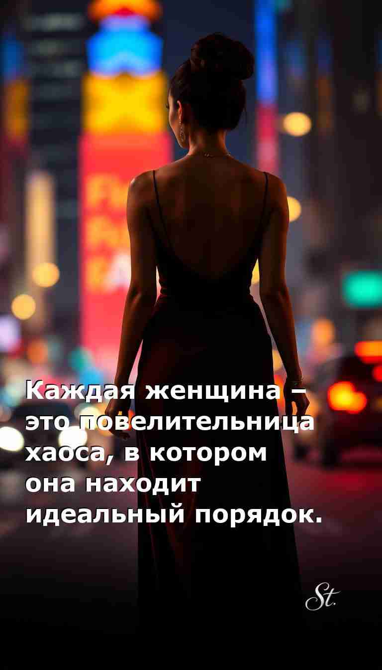 Порядок в хаосе женщины с улыбкой и сарказмом