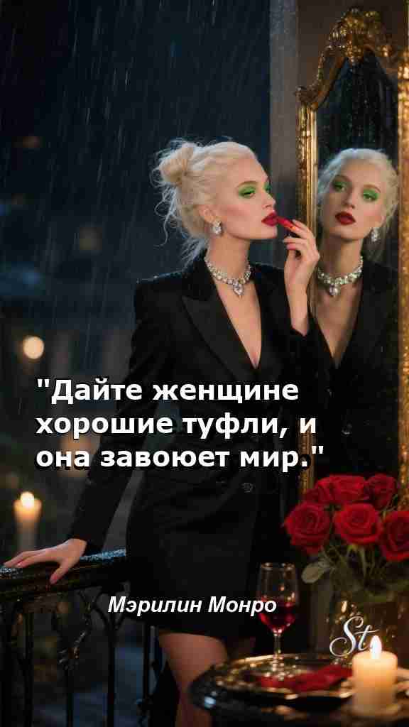 Туфли для успеха мудрые цитаты для женщин