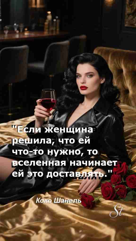 Вселенная дарит желаемое женщине