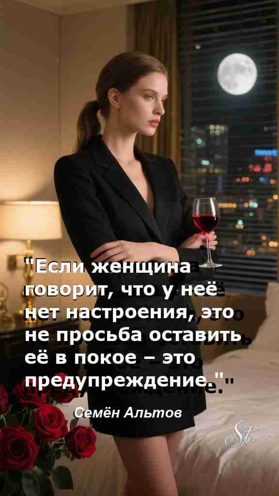 Настроение женщины это не шутка но мудрая правда