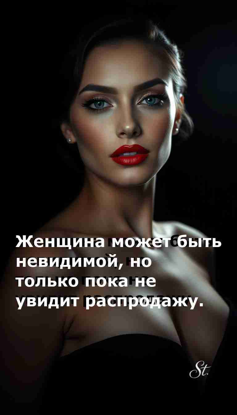 Женский юмор о жизни и распродажах в одном пине