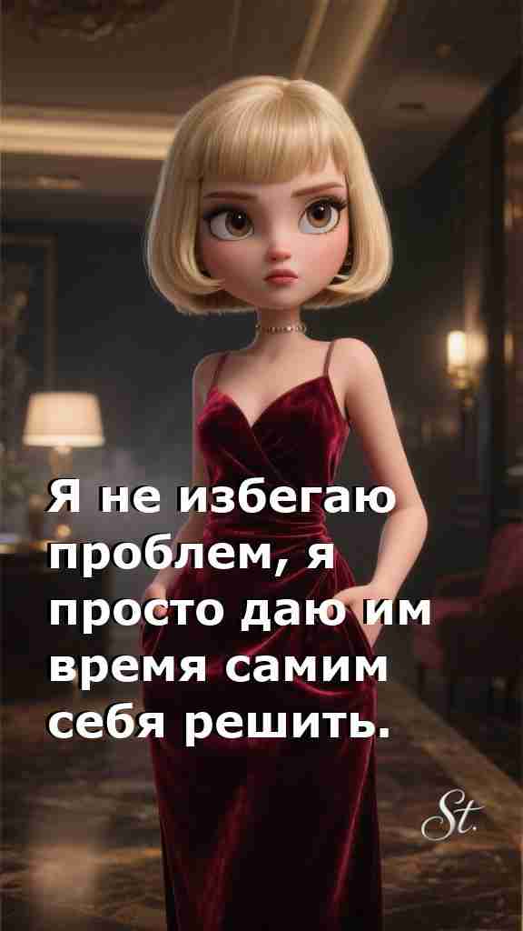 Пусть проблемы решают себя мудростью женщины