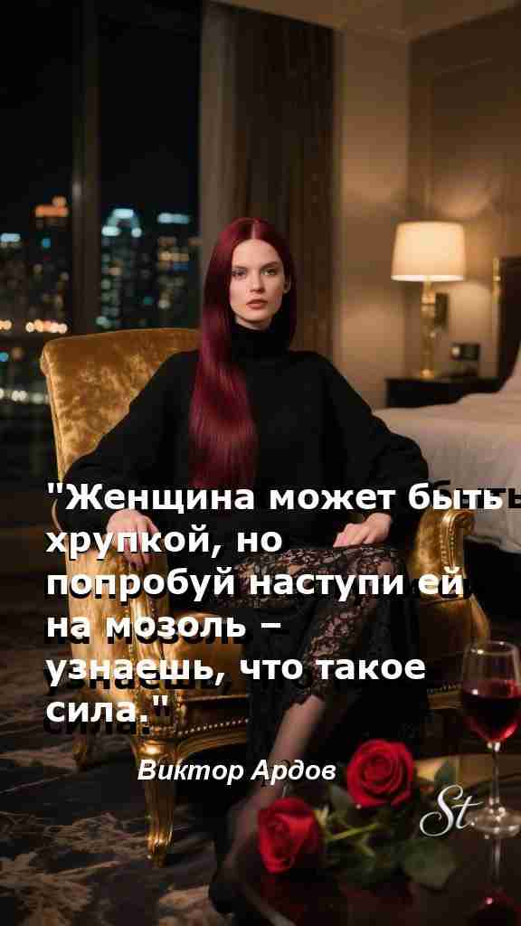 Сила женщины в ее хрупкости и уверенности