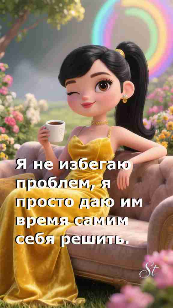 Женская мудрость: не спеши решать проблемы