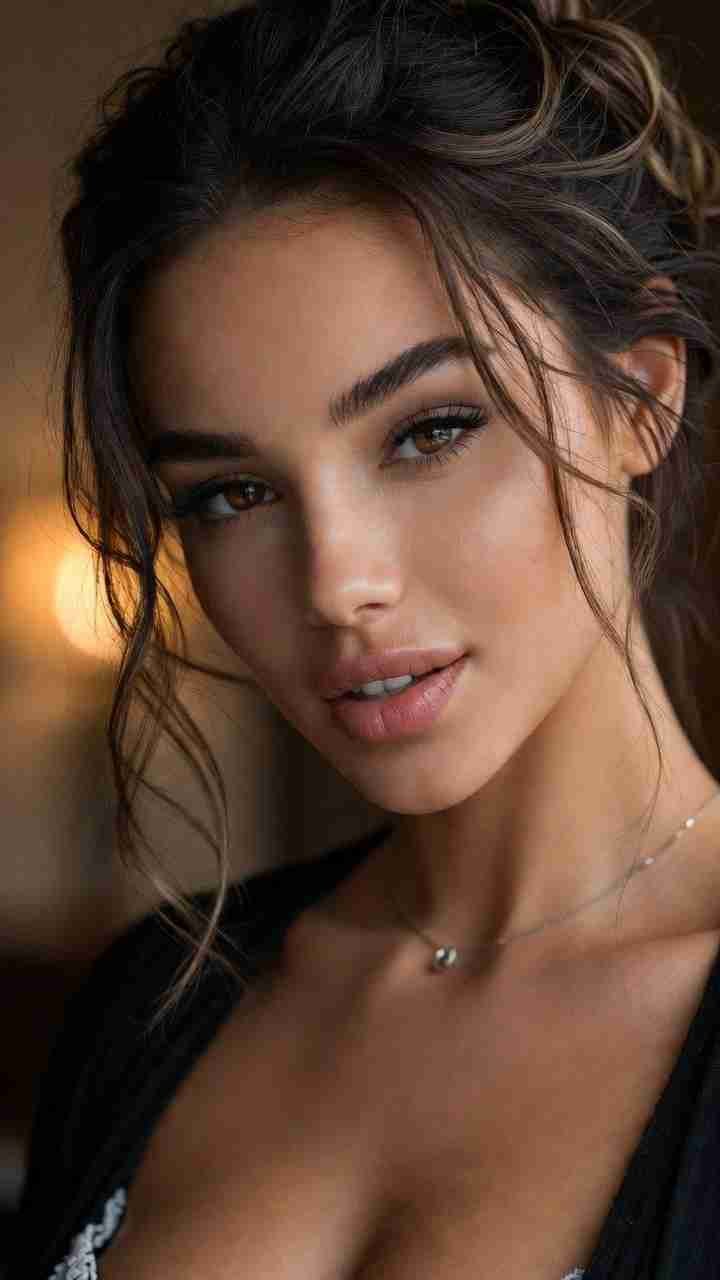 Уверенная женщина в стиле естественной красоты