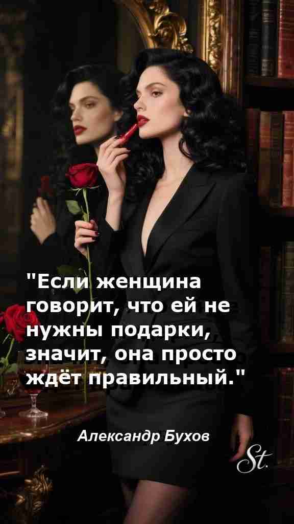 Женская мудрость о любви и подарках