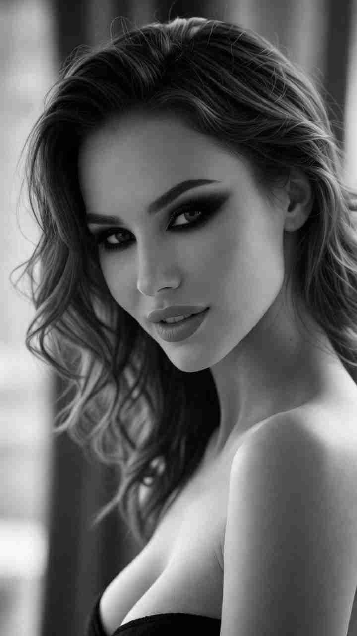 Очарование женской красоты и уверенности