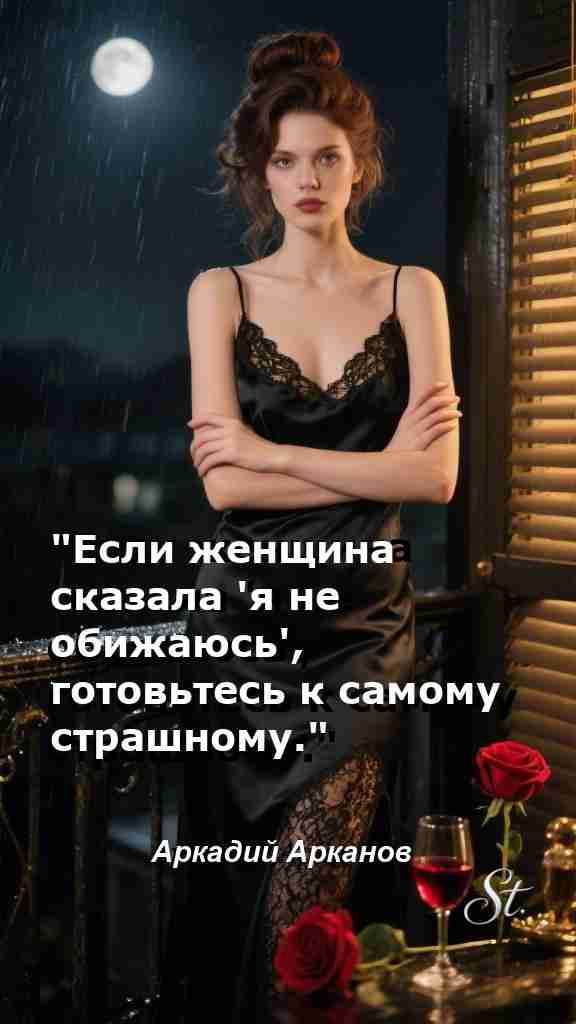 Когда женщина говорит не обижаюсь не верьте ей