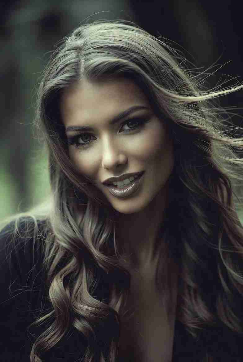 Красивая женщина с естественной элегантностью