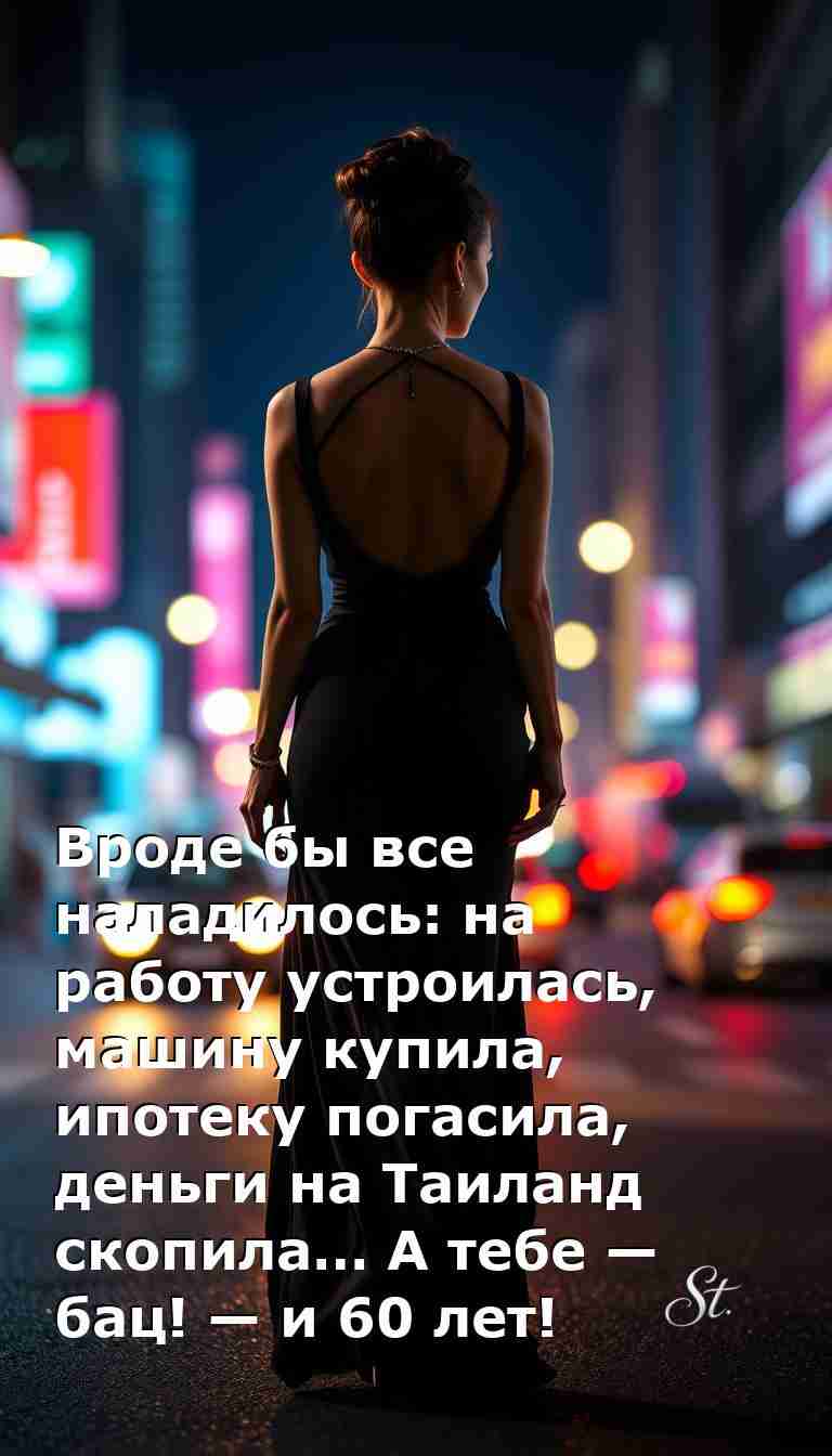 Когда жизнь налаживается и вдруг 60 лет