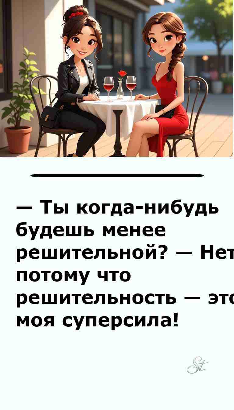 Решительность как суперсила смешной анекдот про женщин